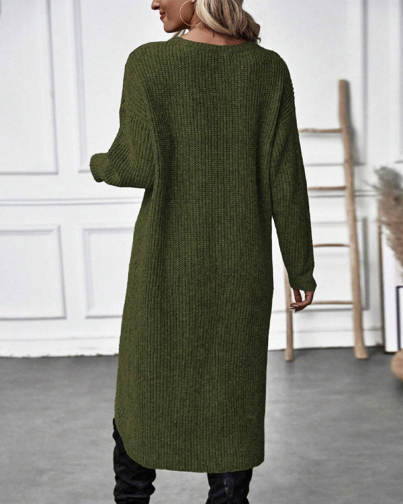 Sabrina® | Asymmetric Sweater Dress