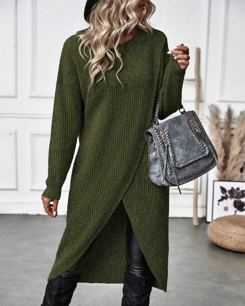 Sabrina® | Asymmetric Sweater Dress