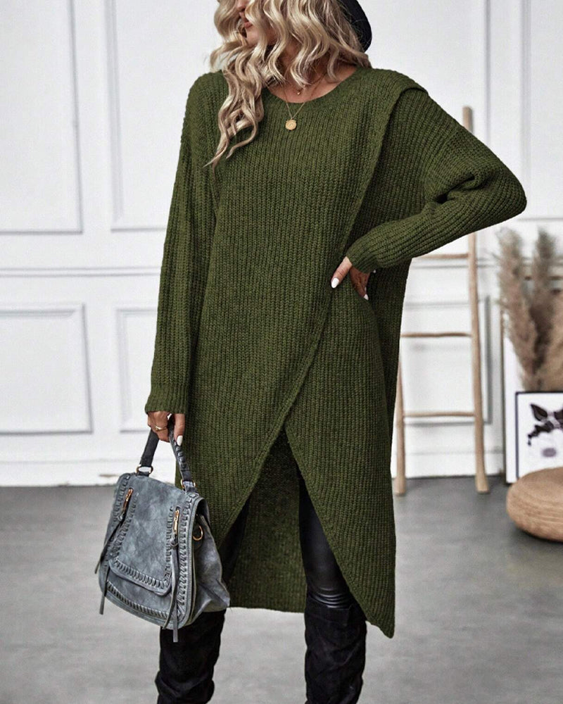 Sabrina® | Asymmetric Sweater Dress