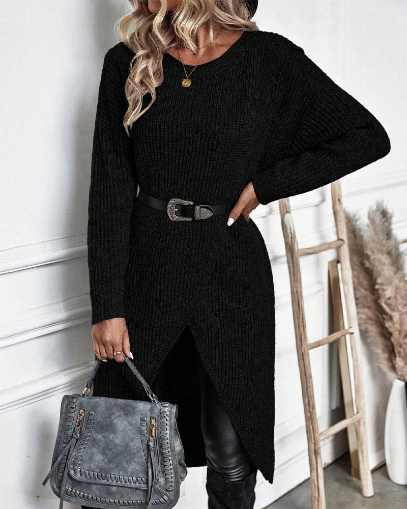 Sabrina® | Asymmetric Sweater Dress