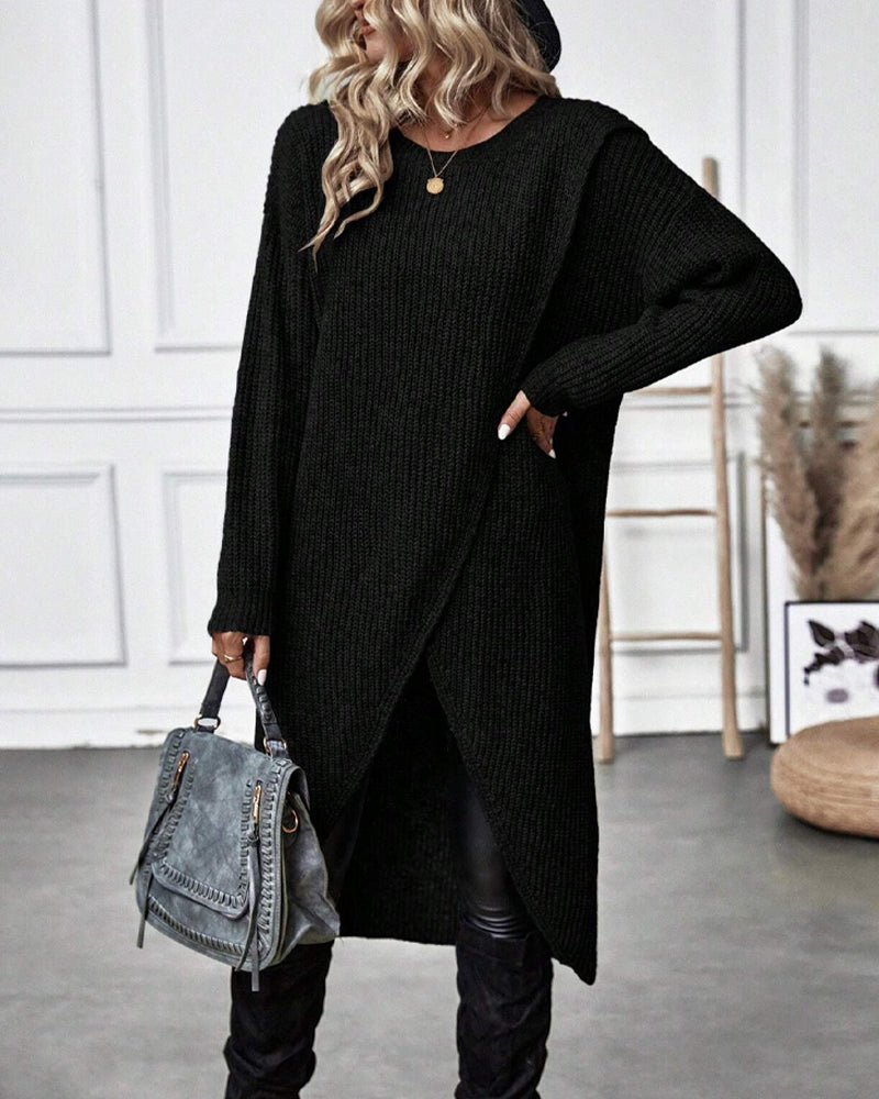 Sabrina® | Asymmetric Sweater Dress