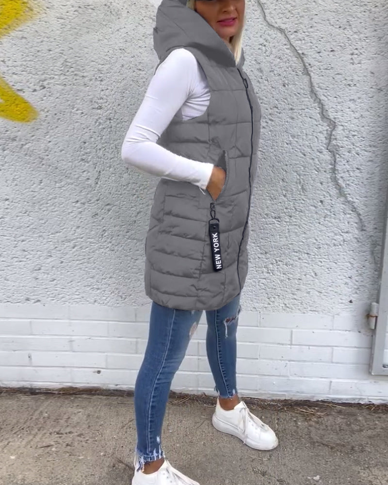 Harper® | Sleeveless Hooded Puffer Jacket
