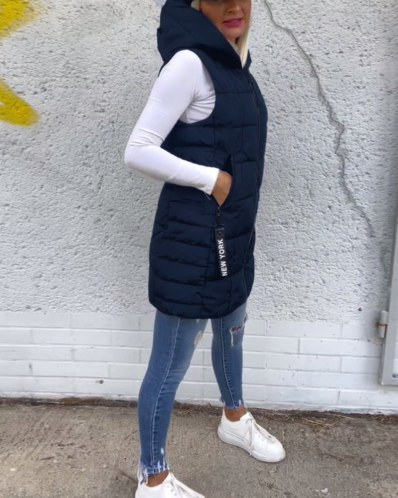 Harper® | Sleeveless Hooded Puffer Jacket