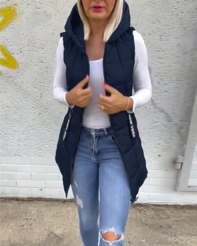 Harper® | Sleeveless Hooded Puffer Jacket