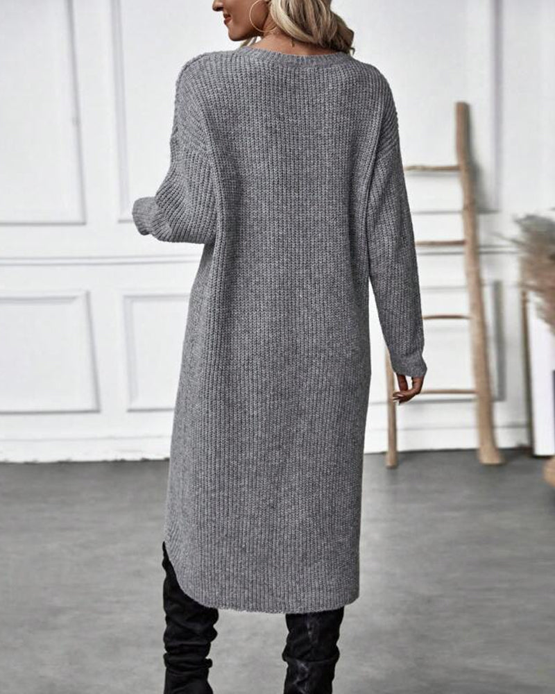 Sabrina® | Asymmetric Sweater Dress