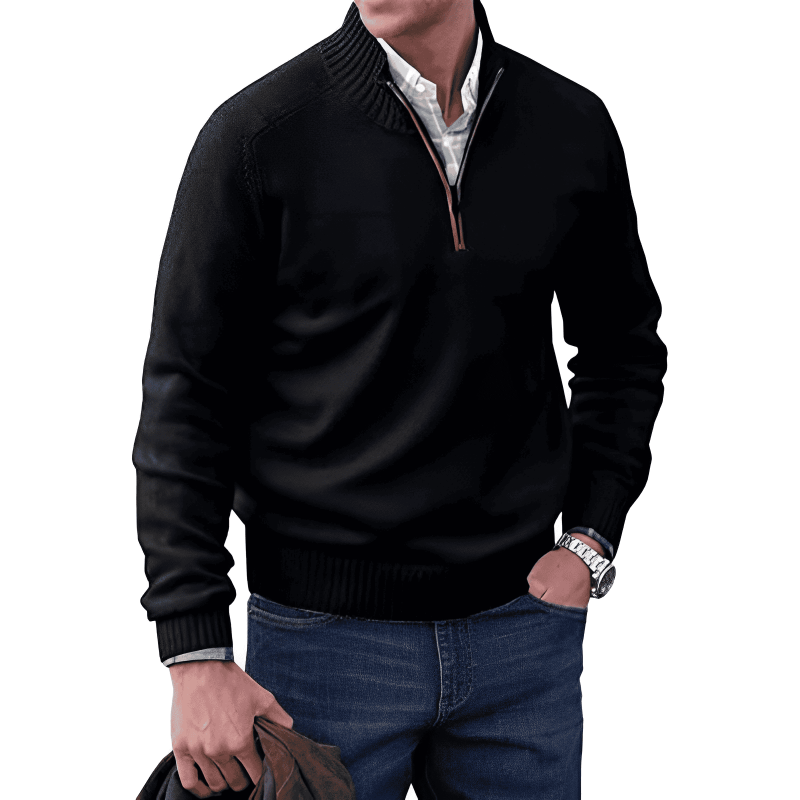 William® |  Quarter Zip Sweater