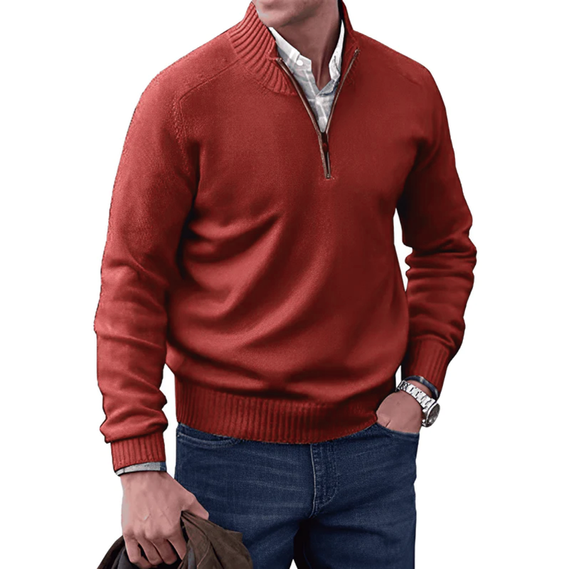 William® |  Quarter Zip Sweater