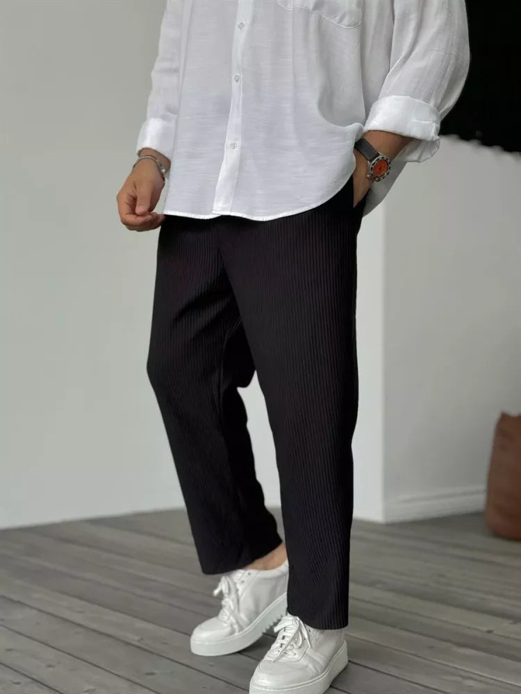 Merrick® | Luxe Ribbed Trousers