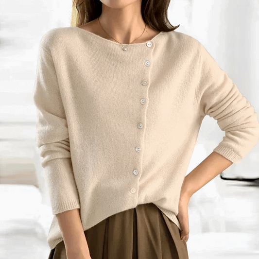 venessa - Button Sweater made from Real Wool