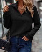 Jenna - Casual Chic Ribbed Sweatshirt